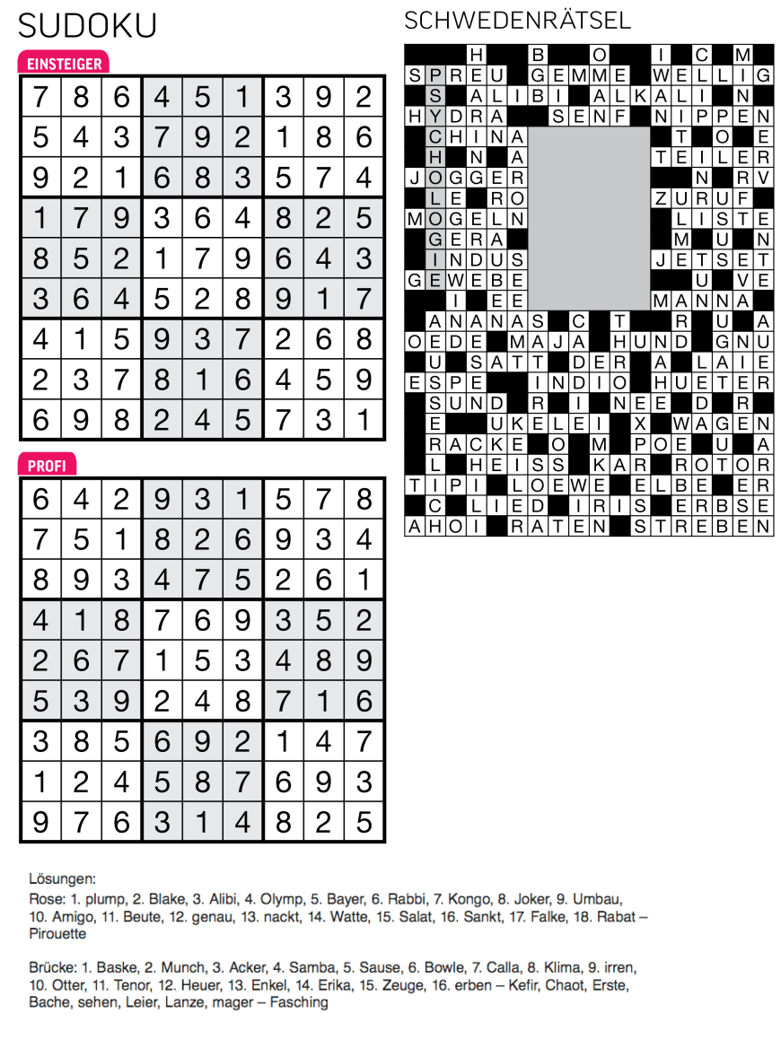 Sudoku- und Rätselauflösung ab Magazin 01/2015 - Bild 75