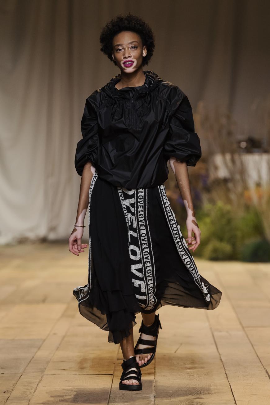 Auch Winnie Harlow war mit von der Partie und hatte ähnlich gute Laune wie Gigi.