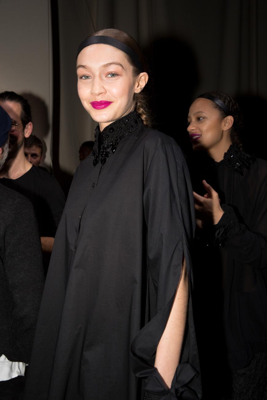 Gigi Hadid freute sich sehr auf die H&M Show.