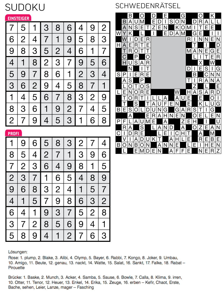 Sudoku- und Rätselauflösung ab Magazin 01/2015 - Bild 74