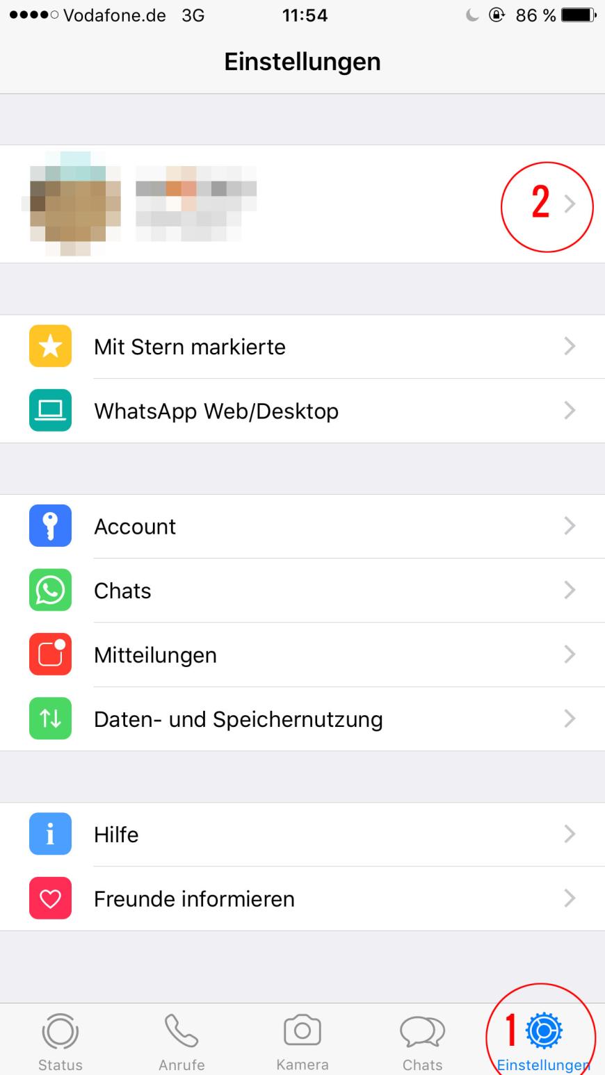 Du gehst auf