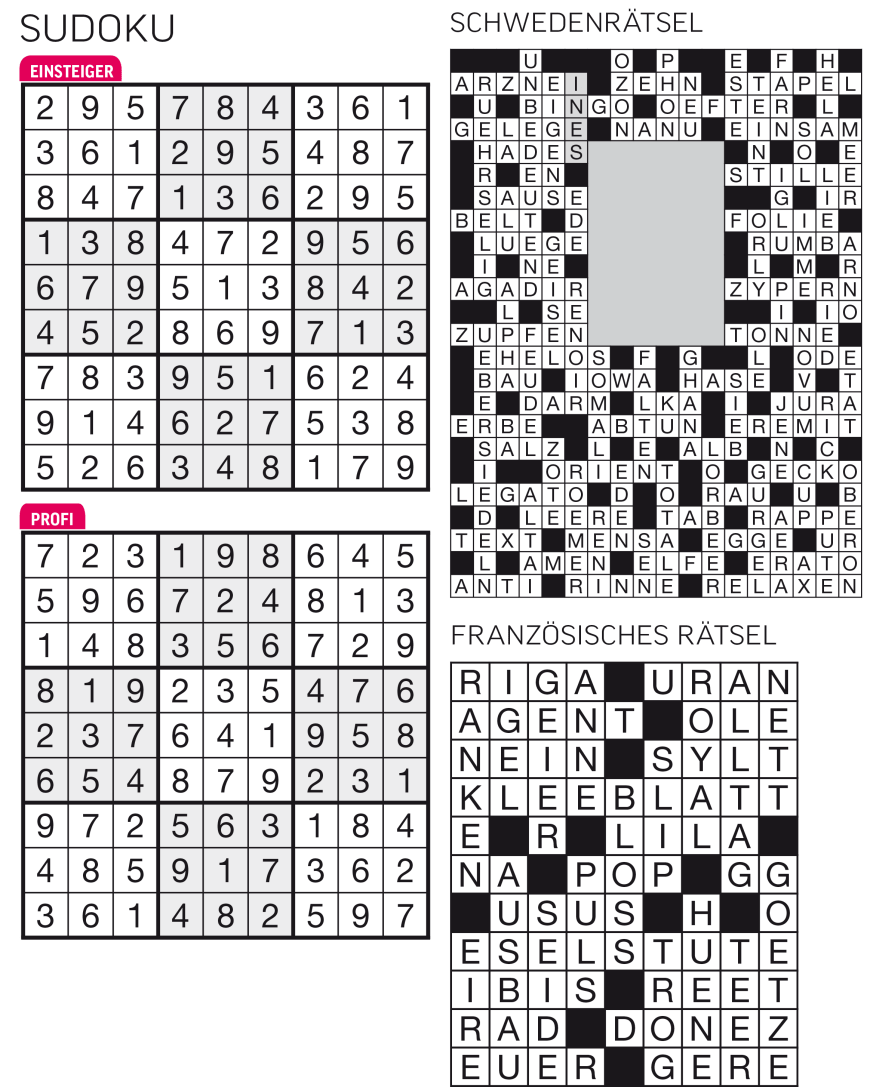 Sudoku- und Rätselauflösung ab Magazin 01/2015 - Bild 71