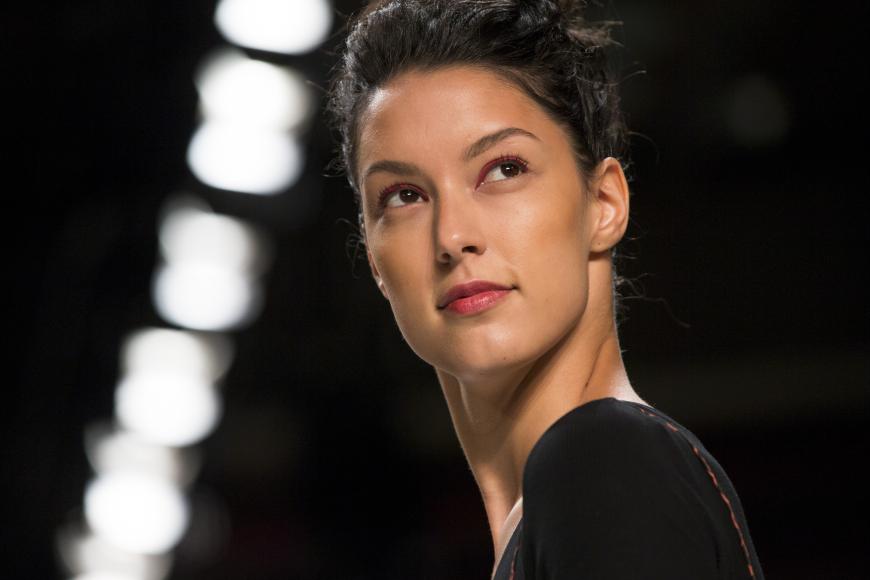 Rebecca Mir bei der Mercedes Benz Fashion Week 2016 in Berlin.
