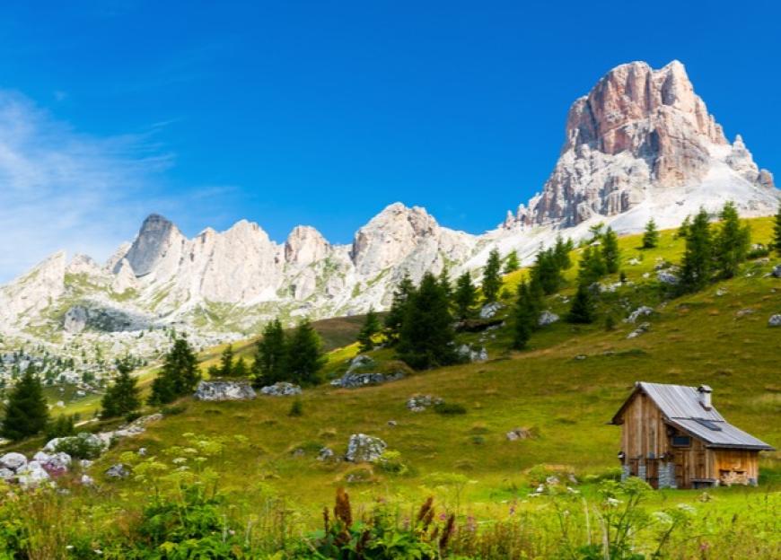 Die grandiose Bergkulisse von Cortina d'Ampezzo weiß zu beeindrucken.