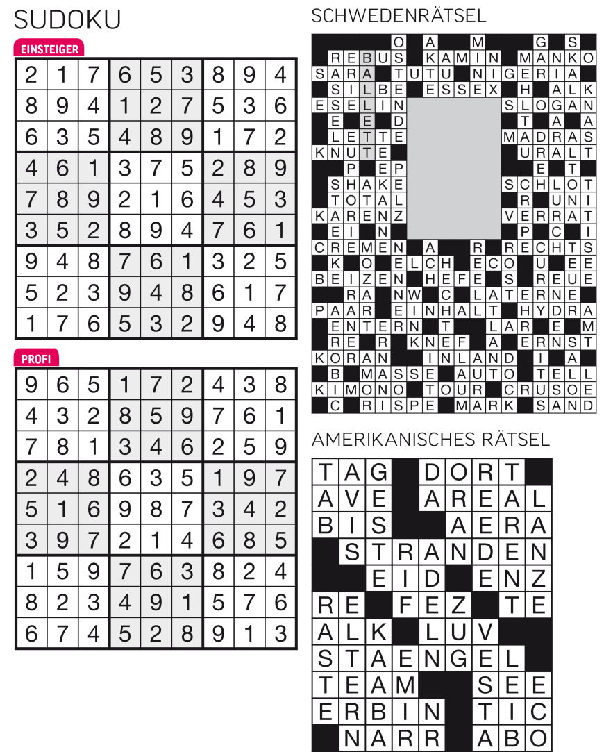 Sudoku- und Rätselauflösung ab Magazin 01/2015 - Bild 70