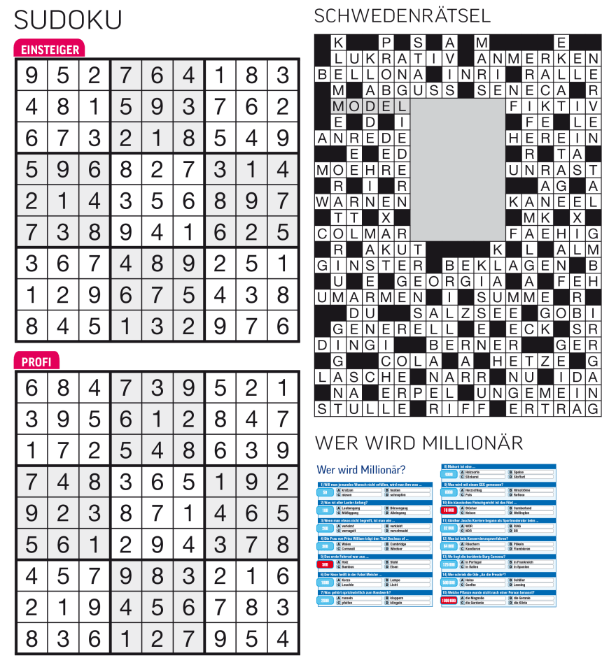 Sudoku- und Rätselauflösung ab Magazin 01/2015 - Bild 69