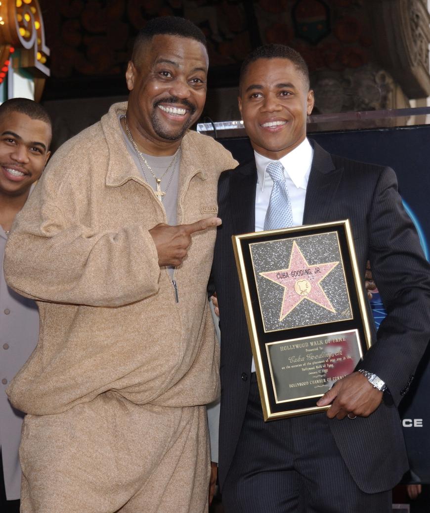 Cuba Gooding Sr. mit seinem Sohn Cuba Gooding Jr. im Januar 2002.