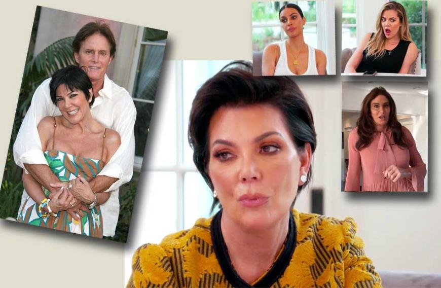 So zerstritten war der Kardashian-Jenner-Clan wohl noch nie! Kris Jenner (M.) tobt, weil sie nicht glauben kann, was Caitlyn Jenner über sie schreibt. Auch ihre Töchter Kim (2.v.r.) und Khloé Kardashian (r.) sind entsetzt.