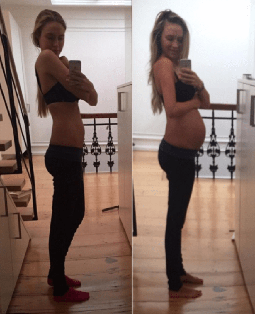 Alena Gerber ist im hier siebten Monat schwanger und freut sich, dass man das endlich auch sehen kann. Ihren Babybauch-Vergleich (5. und 7. Monat) präsentiert sie stolz auf Instagram.