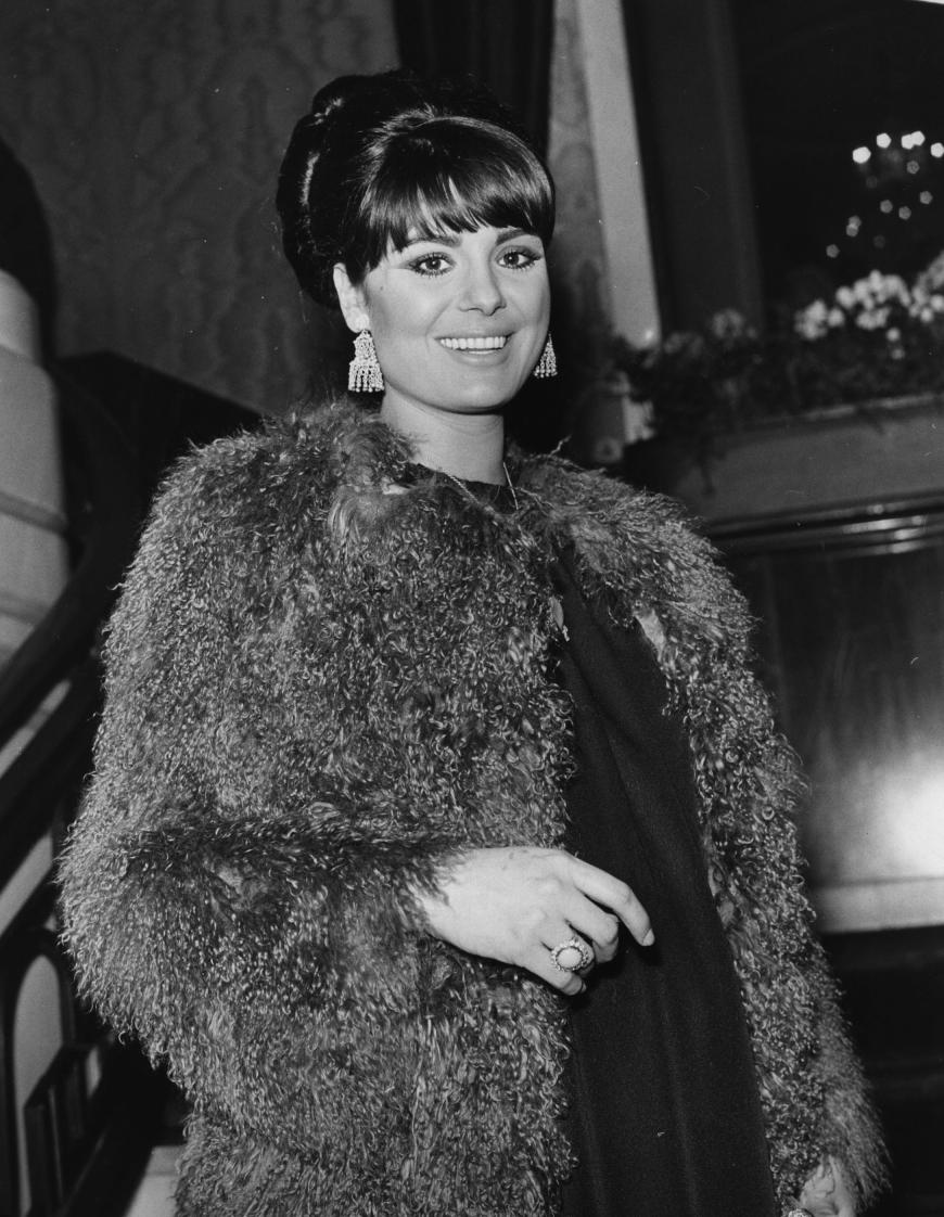 Daliah Lavi, 1967, bei einer Premiere in London