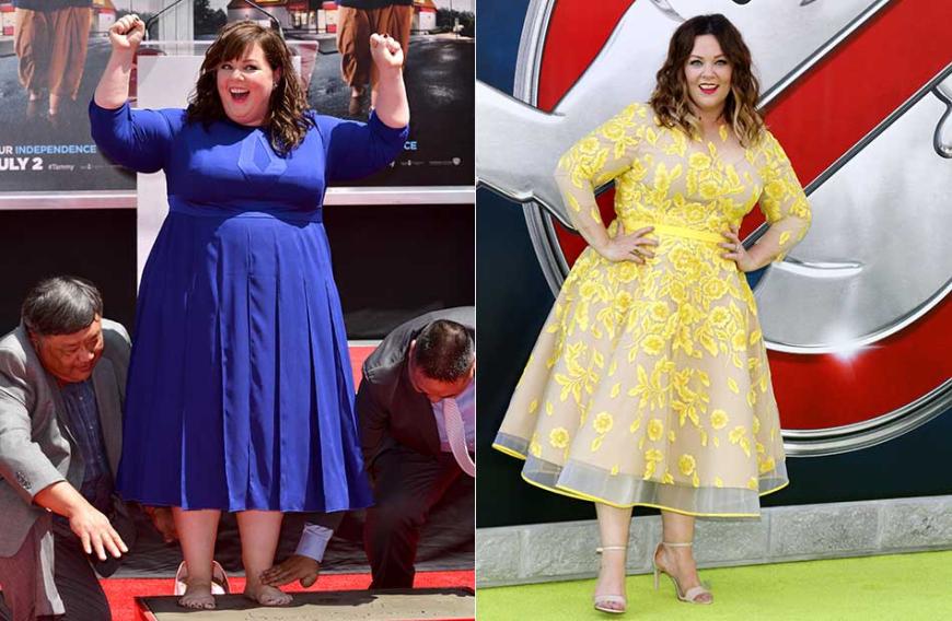 Melissa McCarthy früher und 2017: Schon damals war sie deutlich erschlankt.