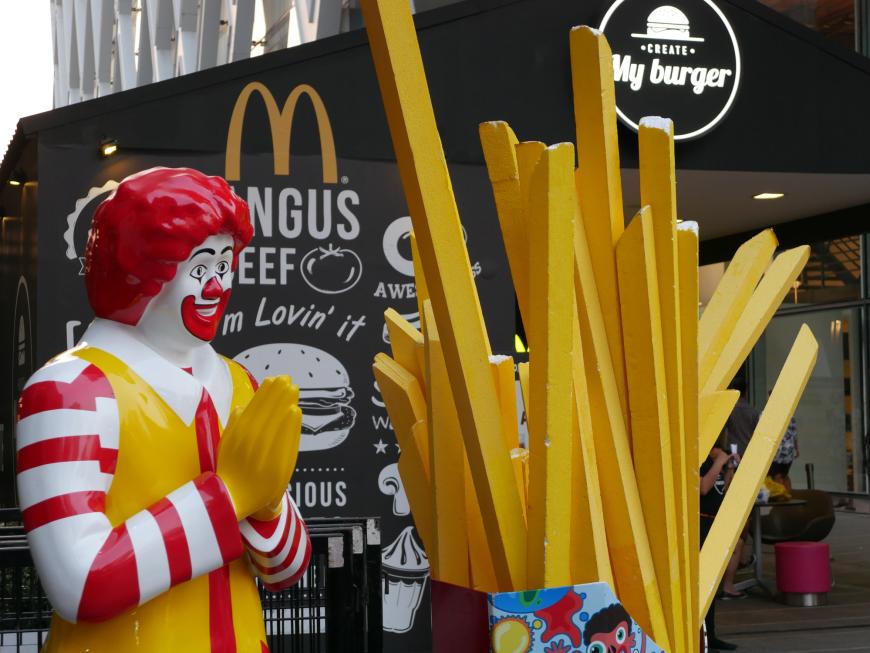 Auch Ronald McDonald hat für Burger am Morgen gebetet...