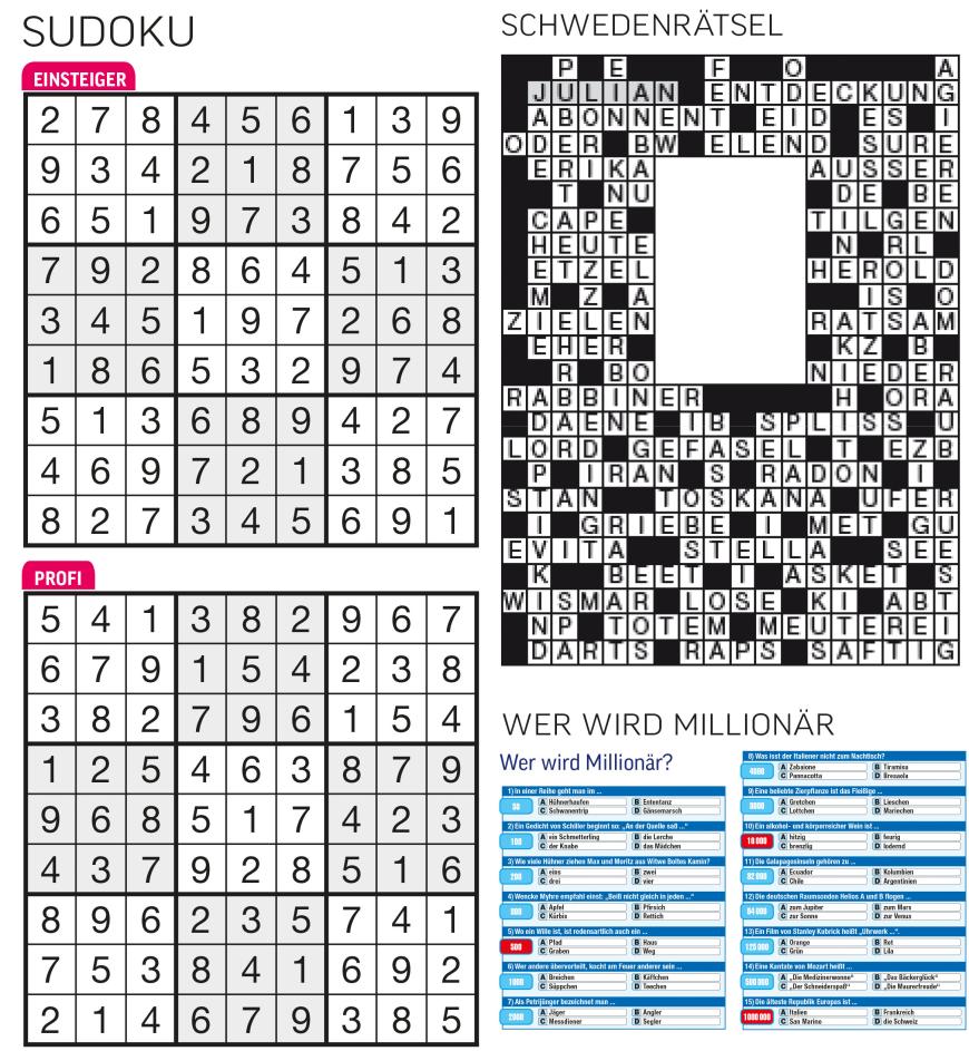 Sudoku- und Rätselauflösung ab Magazin 01/2015 - Bild 65