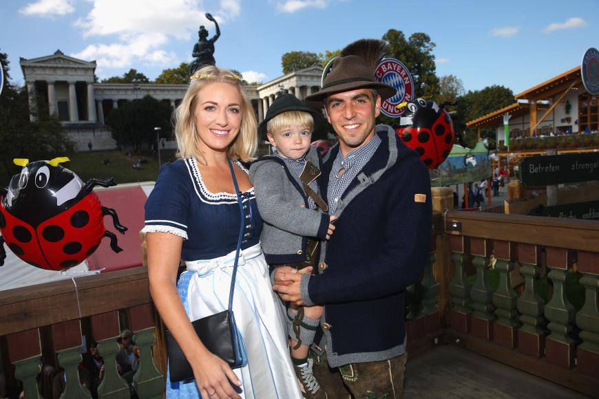 2012 machte Sohn Julian das Familienglück von Claudia und Philipp Lahm perfekt.