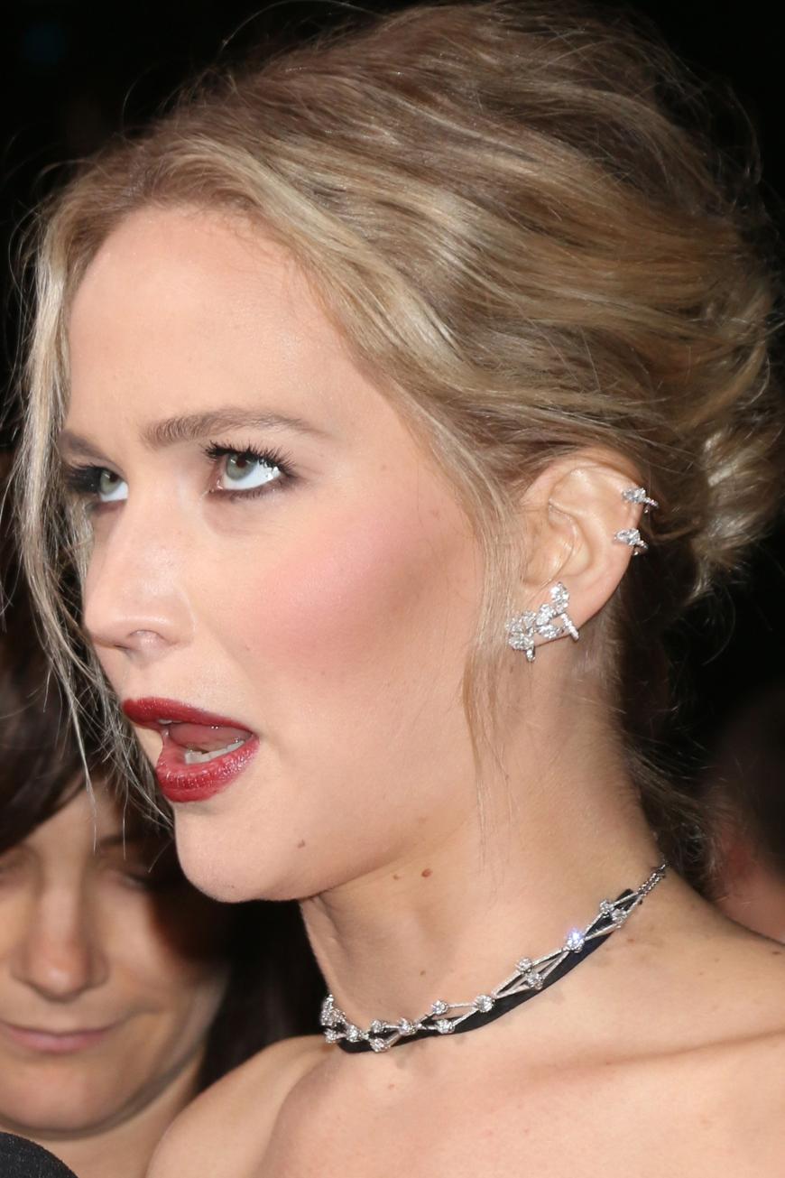 Jennifer Lawrence hatte am 27. April in einem Stripclub in Wien etwas zu tief ins Glas geschaut.