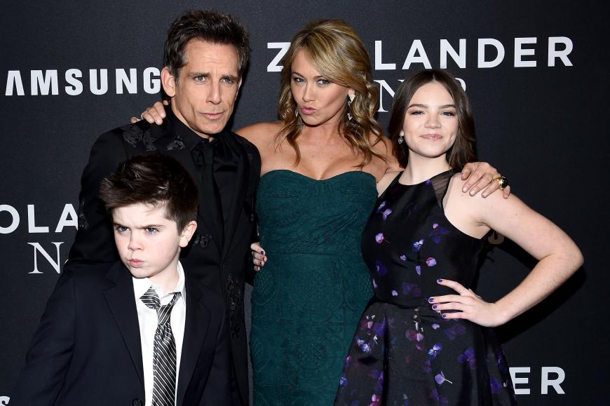 Trotz Trennung und schwierigen Zeiten immer für einen Spaß zu haben: Ben Stiller, Christine Taylor und die gemeinsamen Kinder Ella und Quinlin.
