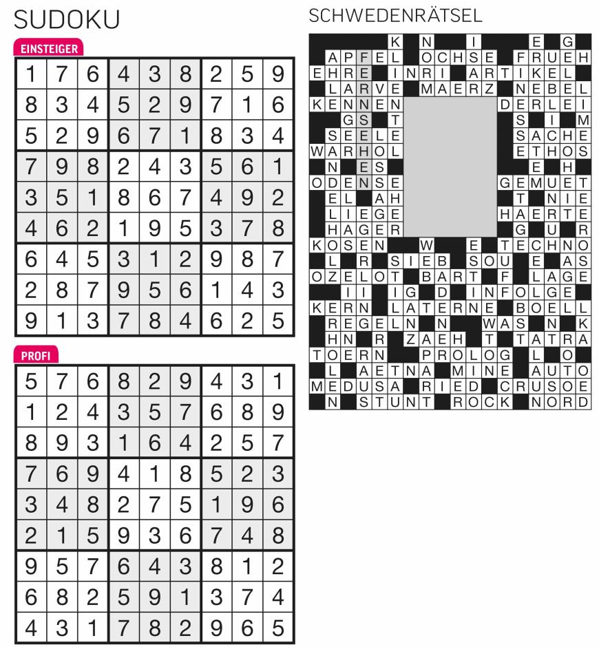 Sudoku- und Rätselauflösung ab Magazin 01/2015 - Bild 62