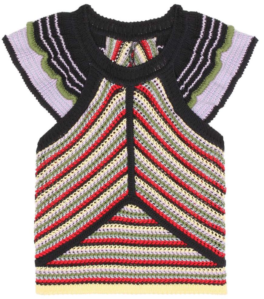 Mit 430€ muss man für dieses Stricktop schon ordentlich in die Tasche greifen, doch Inspiration gibt es uns alle mal!