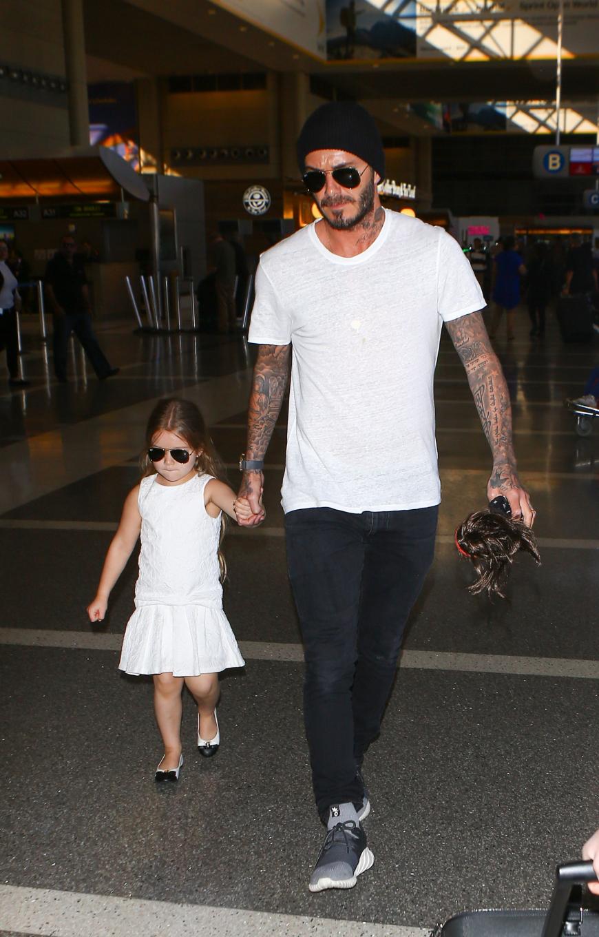 Awwww! David Beckham und die kleine Harper.