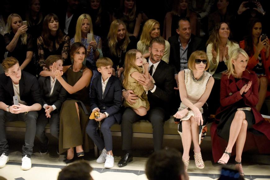 Familie Beckham bei der Fashion Week