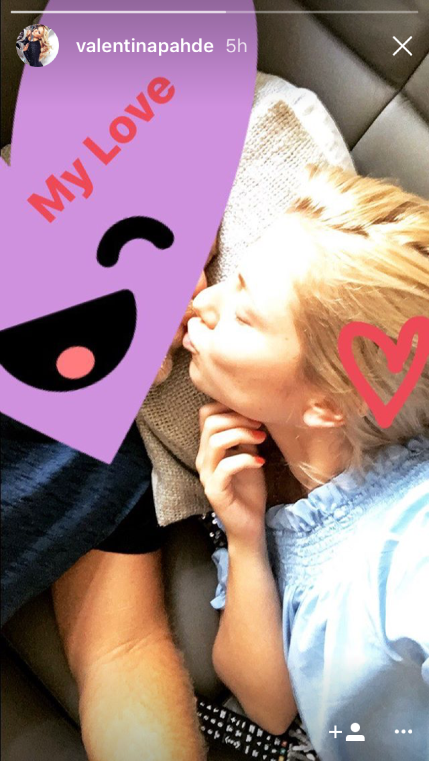 Auf ihrem Instagram-Account zeigte sich Valentina Pahde jetzt knutschend mit einem unbekannten Mann.