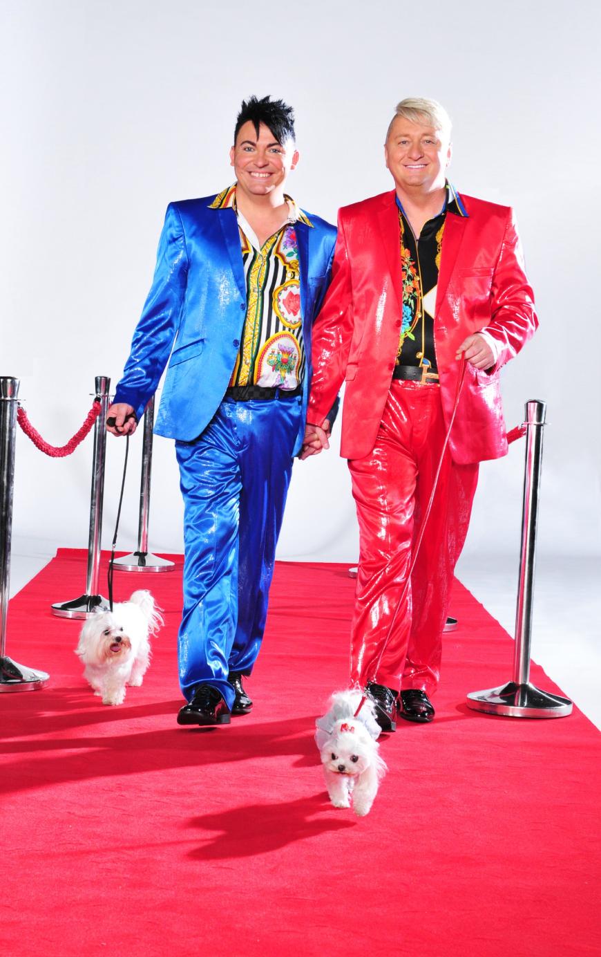 Das bunte und schrille „Hot oder Schrott“ TV-Paar aus Bayern, Hubert Fella, 49, und Matthias Mangiapane, 34