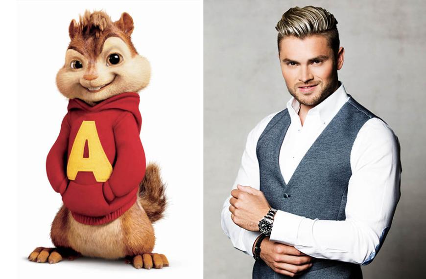 Wenn Alvin Chipmunk ein Mensch wäre, würde er vermutlich aussehen wie Johannes.