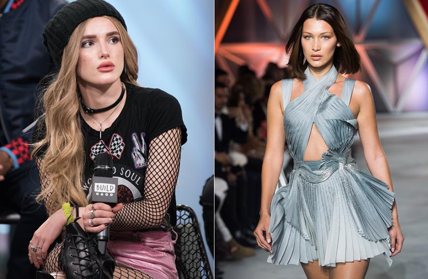 Als ein Autogrammjäger Bella Hadid (r.) mit Bella Thorne verwechselte, soll diese ausgeflippt sein.