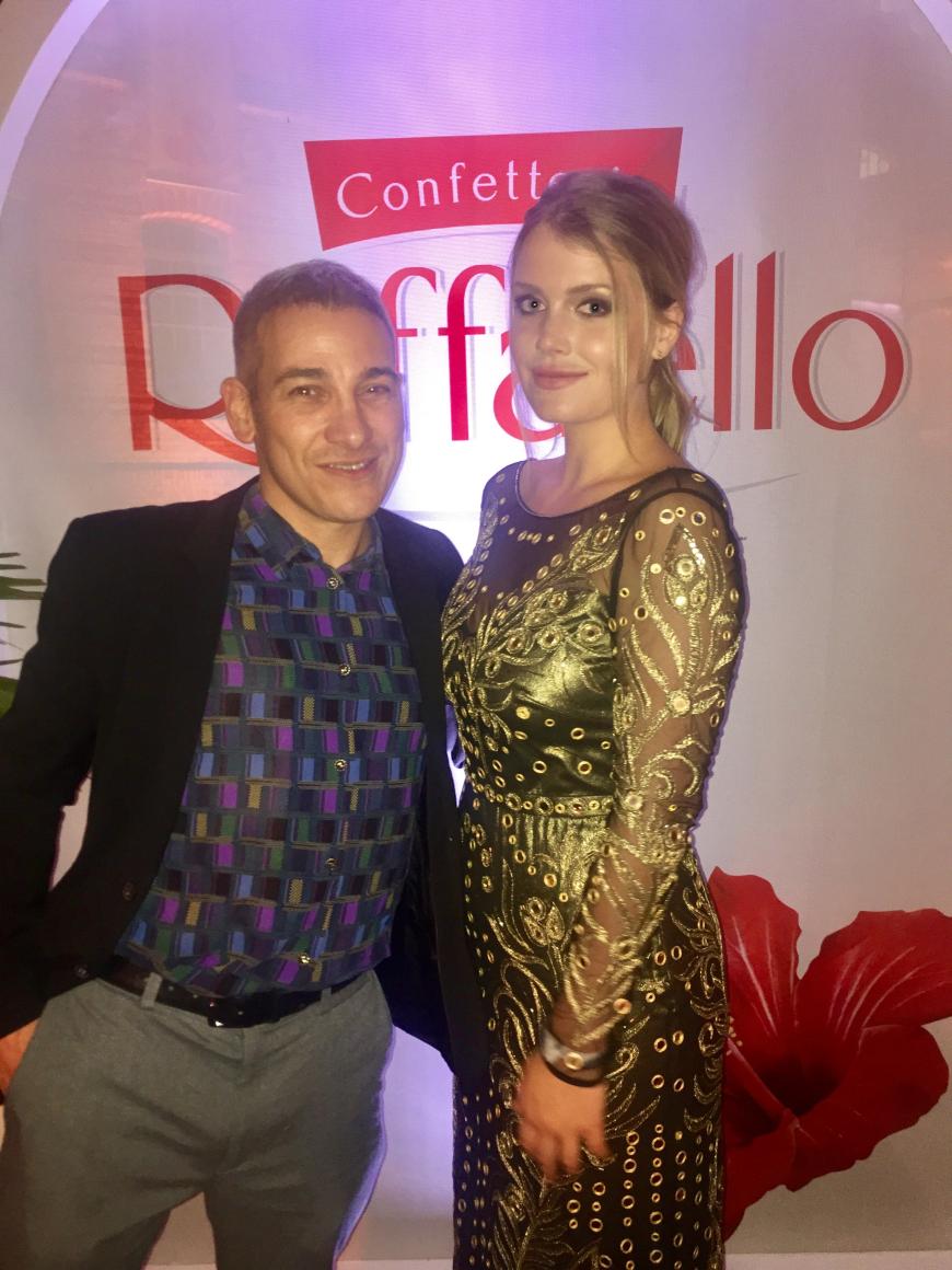 Lady Kitty Spencer mit IN-Chefreporter Björn Wolfram beim Berliner Raffaello Summer Day