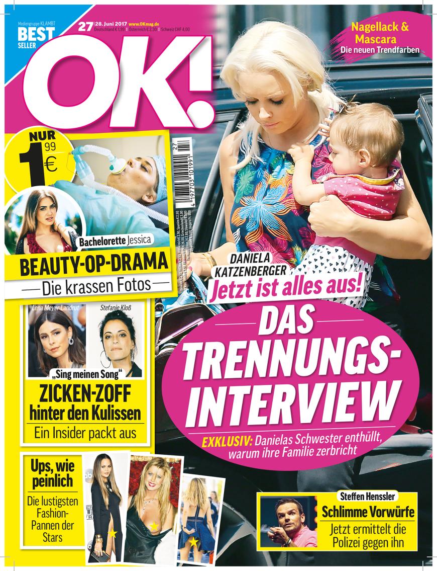 Die ganze Geschichte liest du in der aktuellen Ausgabe von OK! - ab Mittwoch, 28. Juni, im Handel!