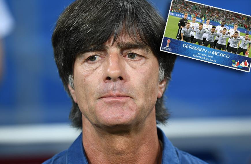 Bundestrainer Jogi Löw und seine Mannschaft beim Halbfinale gegen Mexiko.