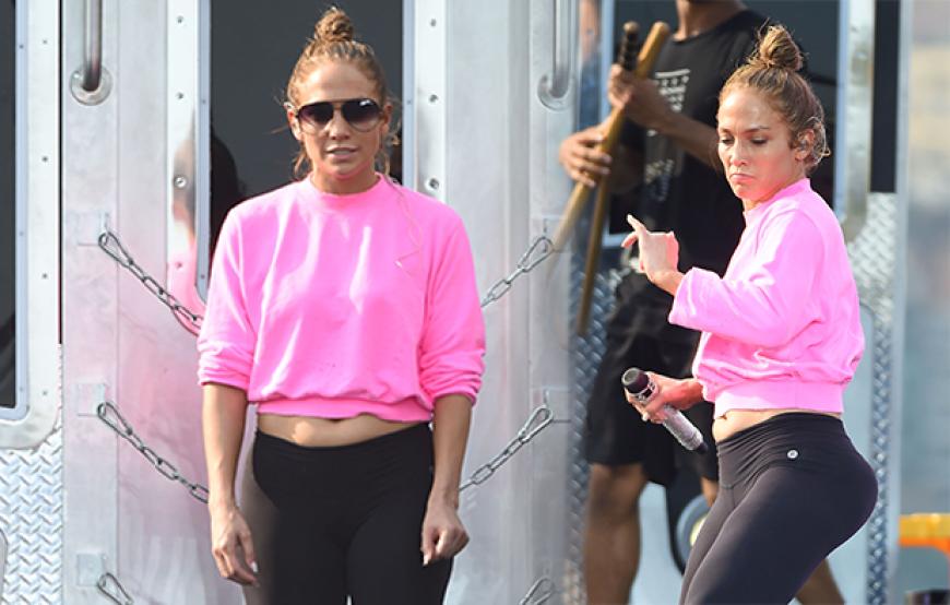 Schüttel deinen Speck! Jennifer Lopez bei den Proben zur „Macy’s 4th of July Firework Show“.