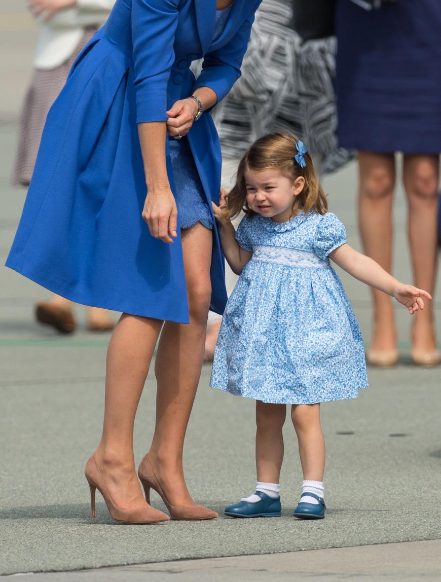 Perfekter Partnerlook: Herzogin Kate mit Tochter Charlotte.