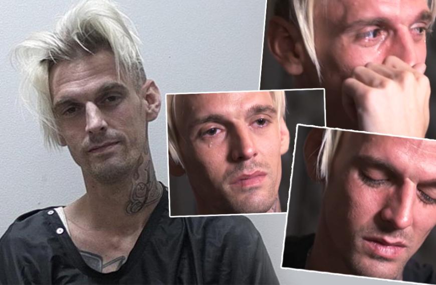 Aaron Carter bricht im Interview immer wieder in Tränen aus.