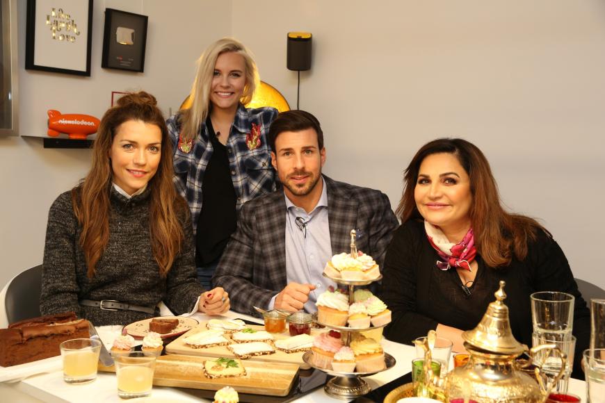 Annett Möller, Dagi Bee, Leonard Freier und Jasmin Taylor (v.links) bei