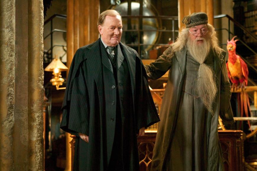 Robert Hardy (l.) feierte als Zaubereiminister