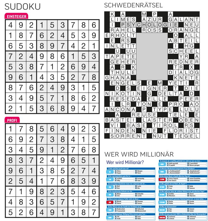 Sudoku- und Rätselauflösung ab Magazin 01/2015 - Bild 52