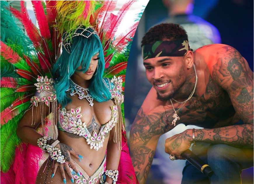 Rihanna feiert gerade auf Barbados und Chris Brown gefällts!