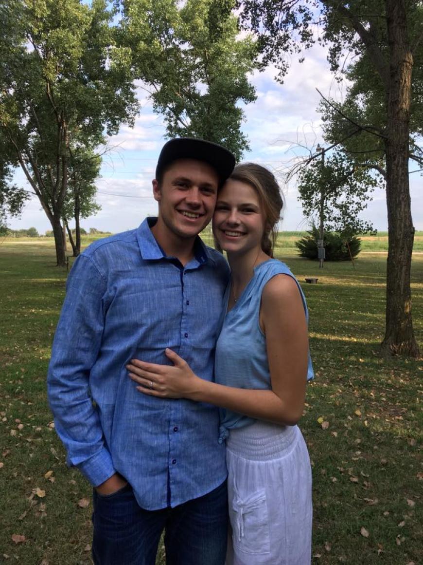 Austin Wesson and Rebekah Bouma lernten sich im Februar 2017 kennen und heirateten vergangenen Freitag.