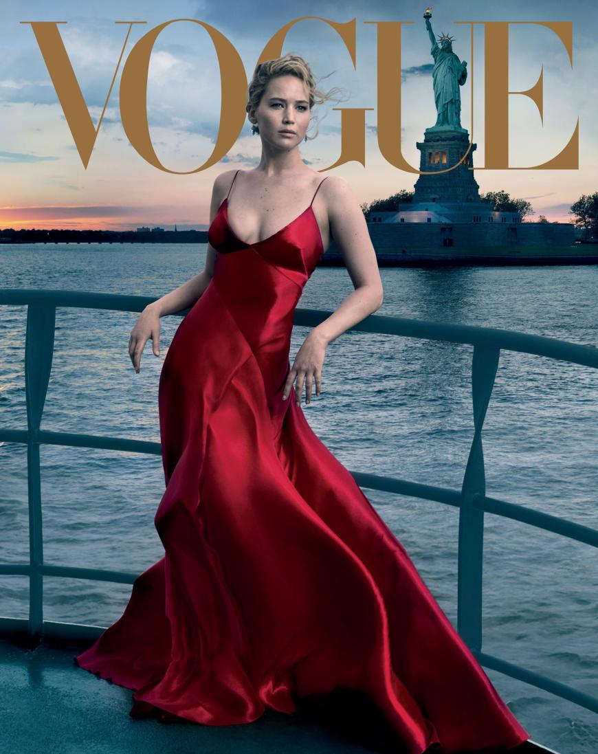 Für den 125. Geburtstag der "Vogue" ließ Jennifer Lawrence die Hüllen fallen