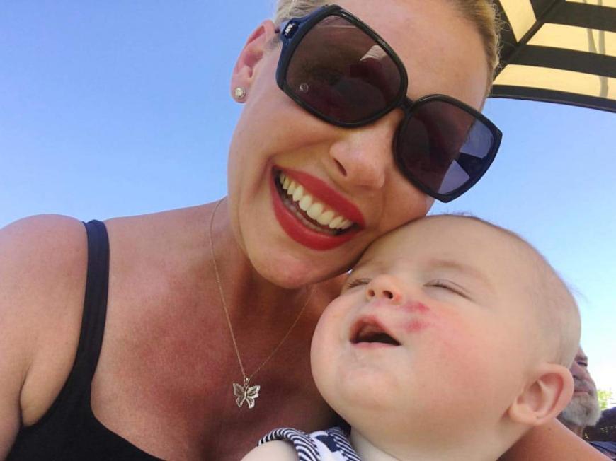 Süß! Mama Katherine Heigl mit Baby Joshua.