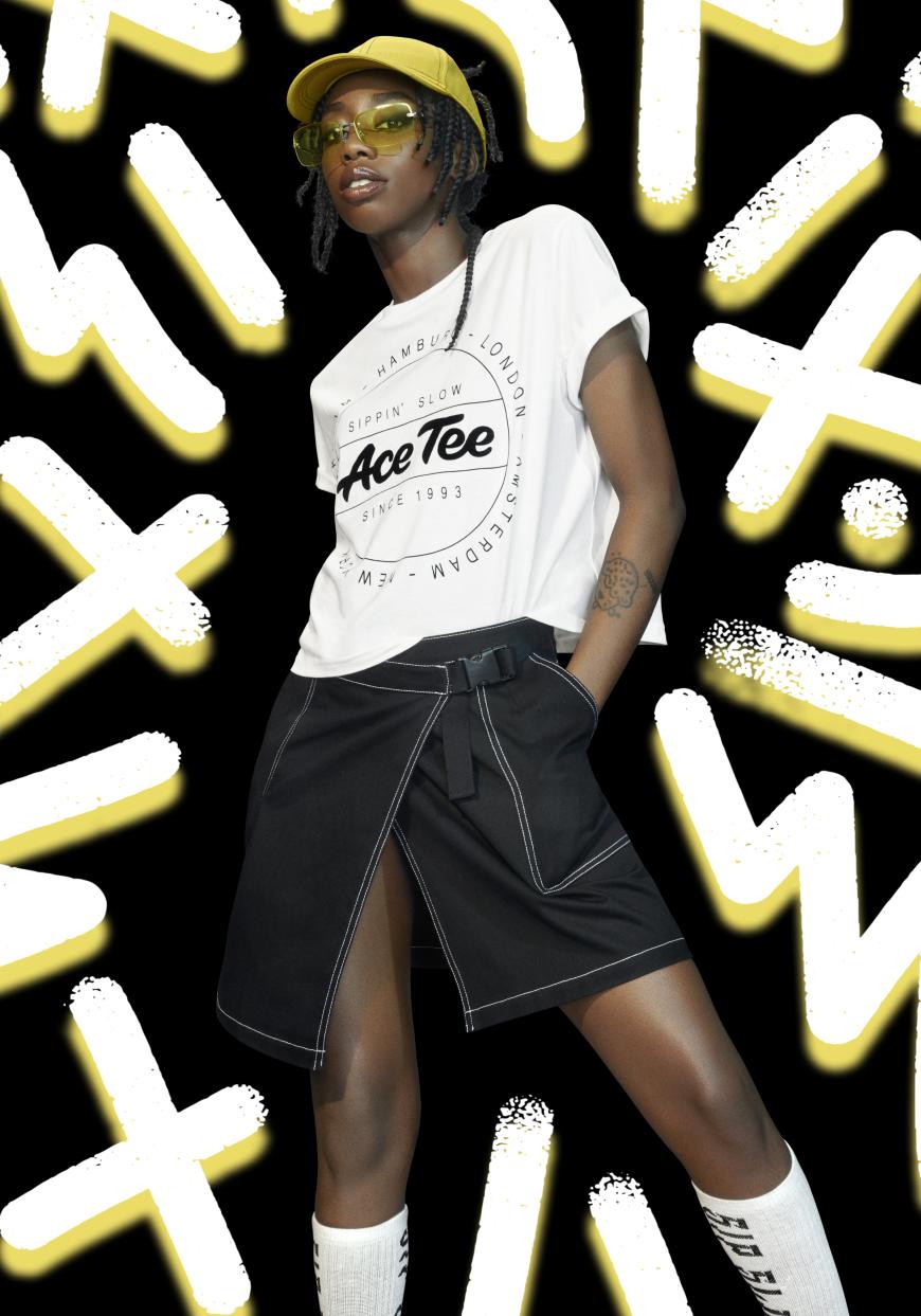 Ab dem 7. September ist die limitierte Kollektion mit Ace Tee bei H&M erhältlich.