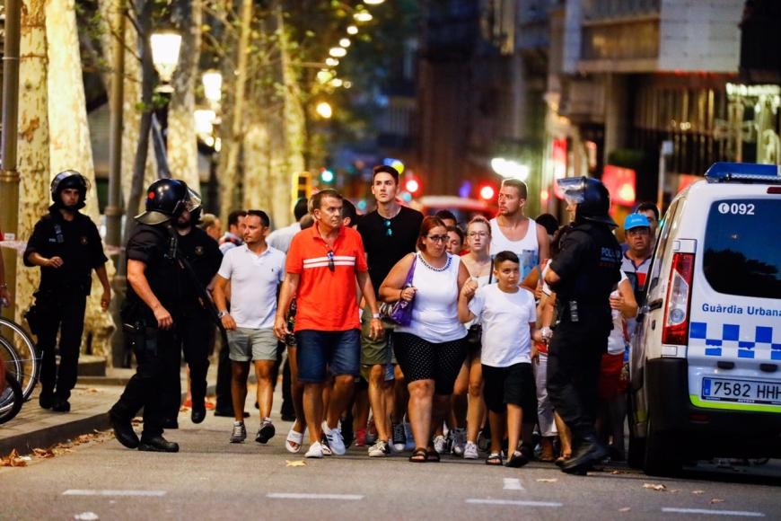 Am Donnerstagnachmittag raste ein LKW in eine Menschenmenge auf der Promenade „La Rambla
