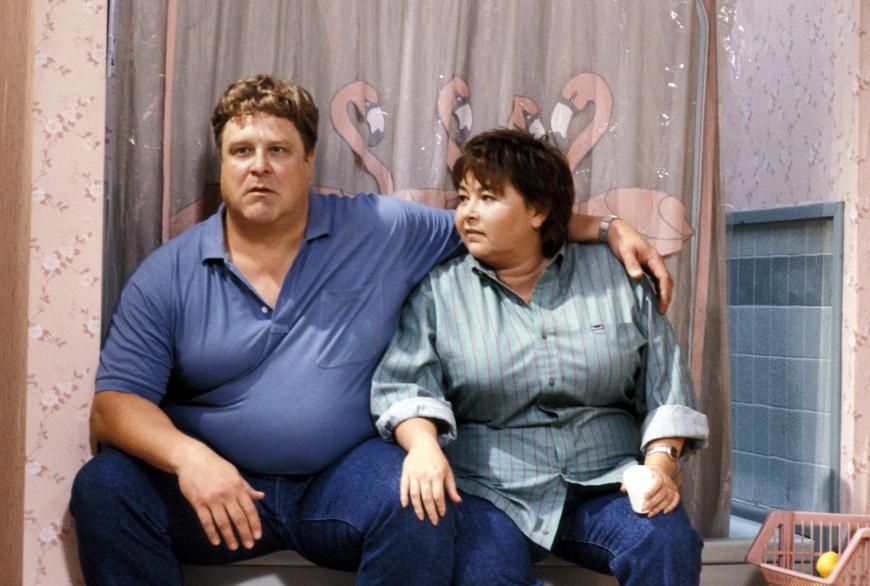 Pfundiges Paar: Die Serien-Eltern Roseanne und Dan (John Goodman). Auch er hat ordentlich abgespeckt - 50 Kilo!