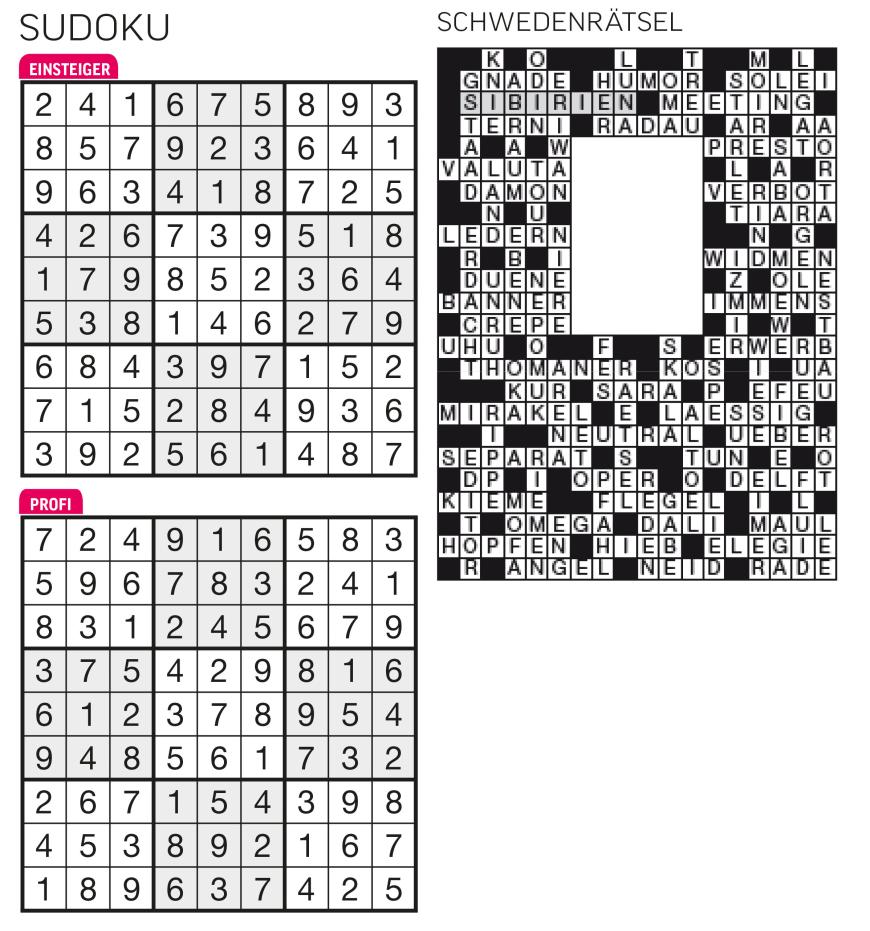Sudoku- und Rätselauflösung ab Magazin 01/2015 - Bild 50