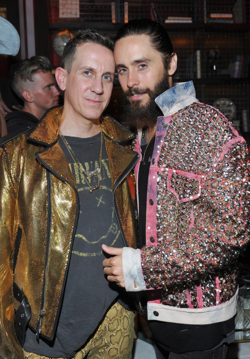 Der Designer Jeremy Scott und Jared Leto hatten eine Menge Spaß auf der Launch-Party der Kollektion nach den MTV Video Music Awards.
