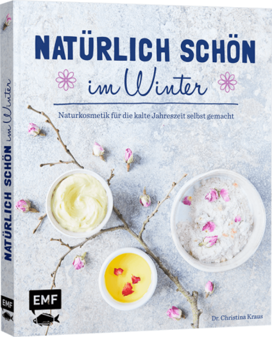Apothekerin und Gründerin von Greenglam Dr. Christina Kraus zeigt uns in diesem Buch, wie wir Naturkosmetik einfach selbst herstellen und schön durch die kalte Jahreszeit kommen. 16€ EMF-Verlag.