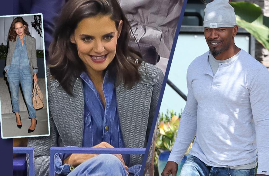 Jippie, das Versteckspiel hat ein Ende! Nach dem Liebes-Outing sahen Jamie Foxx und Katie Holmes sehr gelöst aus.