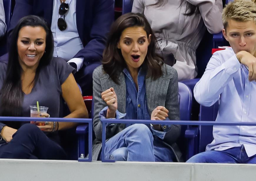 Dort besuchte sie die US Open und fieberte beim Tennis-Match von Venus Williams mit.