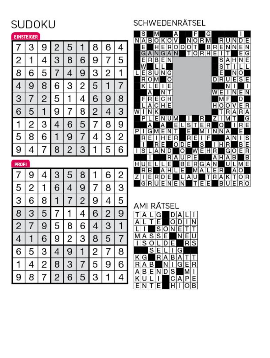 Sudoku- und Rätselauflösung ab Magazin 01/2015 - Bild 48